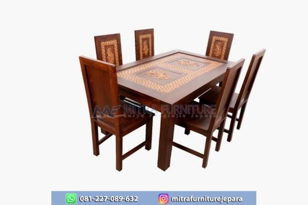 Meja Makan Minimalis Balero Brown